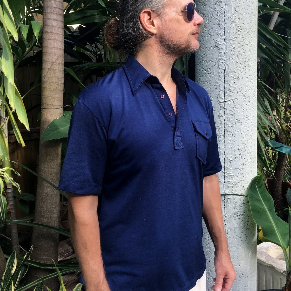 Vtg Super Hipster Polo Cotton + Polyester in L - Picture 2 of 11